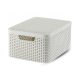Curver Style  M-es Méretű Rattan Kosár Fedéllel 18L