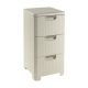 Curver Style Rattan 3 Fiókos Szekrény Krém