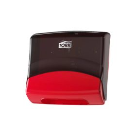   Tork hajtogatott törlőpapír / kendő adagoló fekete-piros - 654008