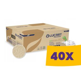   Lucart EcoNatural 210I környezetbarát hajtogatott toalettpapír 210 lapos - (Karton - 40 csg)