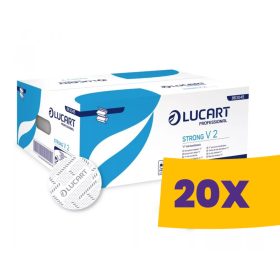   Lucart Strong V2 hajtogatott kéztörlő - hófehér 2 rétegű, 190 lapos (Karton - 20 csomag)