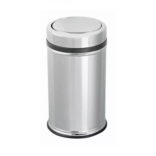 Eformetal rozsdamentes acél billenőfedeles szemetes 45L fényes