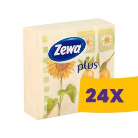   Zewa Plus napraforgó mintás szalvéta 33x33 - 1 rétegű 45db-os (Karton - 24 csomag)