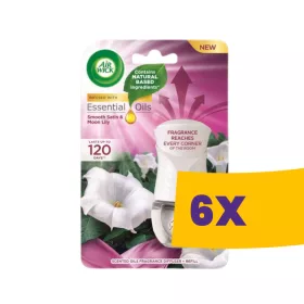   Air Wick Elektromos Készülék Utántöltővel Bársonyos Szatén & Liliom 19ml (Karton - 6 db)