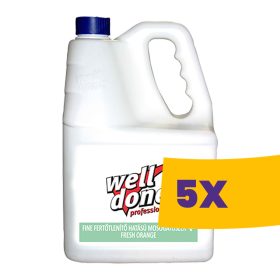   Well Done Fine fertőtlenítő mosogatószer Fresh Orange 5L (Karton - 5 db)