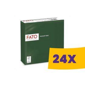   FATO Smart Table erdő zöld színű szalvéta, 33x33cm, 2 rétegű 50 lapos (Karton - 24 csomag)