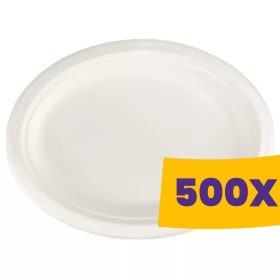   Cukornád tányér fehér - ovális 20x26cm (Karton - 500 db)