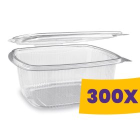 Egybefedeles doboz - szögletes PET 1500ml (Karton - 300 db)