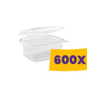   Egybefedeles doboz - mikrózható szögletes PP 500ml (Karton - 600 db)