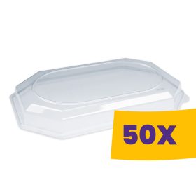   Hidegkonyhai tálca tető - 10 személyes RPET 55cm (Karton - 50 db)