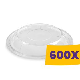   Műanyag salátás tál tető 500ml-600ml-es tálra - PET (Karton - 600 db)