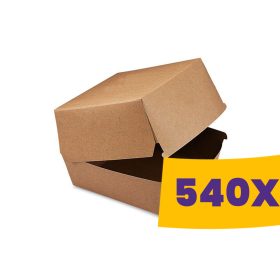   Papír hamburgeres doboz - ragasztott 11,5x11,5x9cm (Karton - 540 db)