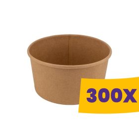   Papír salátás tál natúr - 187mm 1300ml (Karton - 300 db)