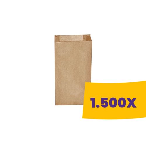 Papírtasak barna 1kg - 14x26cm (Karton - 1500 db)