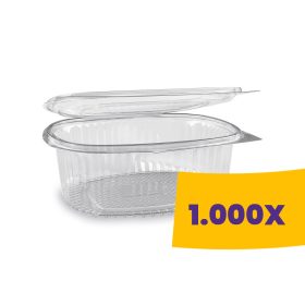   Szószos ovális tál egybefedeles - PET 100ml (Karton - 1000 db)