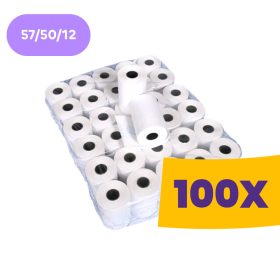   Pénztárgépszalag thermo tekercs 57/50/12 (Karton - 100 tekercs)