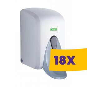   Vialli orvosi könyökkaros zárható folyékony szappanadagoló fehér 500ml (Karton - 18 db)