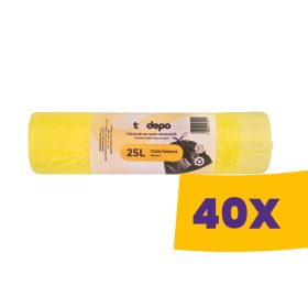   T-Depo Húzózáras szemeteszsák 25L - 50*55cm 20db/tek (Karton - 40 tek)