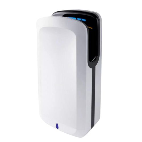 Kézszárító, légpengés, kézbedugós, ABS fehér, fekete belsővel 1850W
