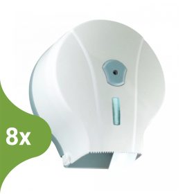   Vialli Maxi zárható toalettpapír adagoló fehér 28cm átm. (Karton - 8 db)