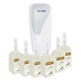   Lucart Classic 15.000 kézmosás habszappan kezdő csomag - 6db Classic Habszappan + 1db Adagoló