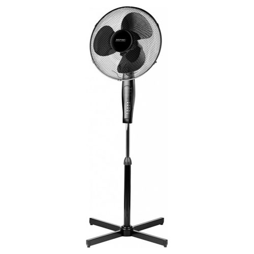 Álló ventilátor fekete 42cm Távirányítóval