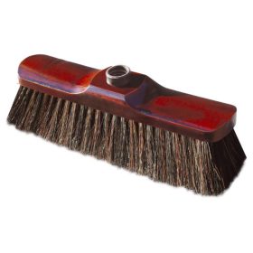  20 x Seprűfej fa alappal, természetes sörtékkel 28cm-es LUX - YORK - CLEAN HOUSE