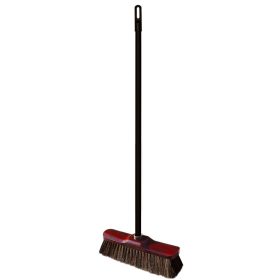   16 x Seprű fa alappal, természetes sörtékkel és 120cm-es nyéllel  LUX - YORK - CLEAN HOUSE