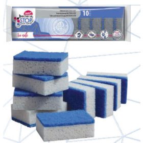   12 x Antibakteriális súrolószivacs 10db - YORK BACTERIA STOP