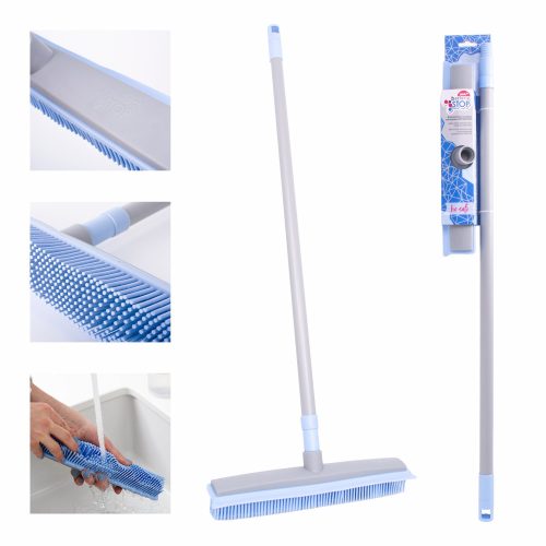 12 x Antibakteriális mosható gumiseprű teleszkópos nyéllel  BACTERIA STOP - YORK - CLEAN HOUSE
