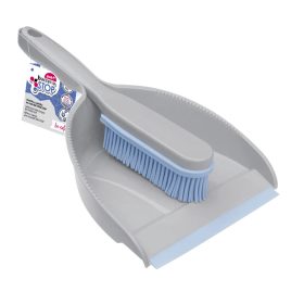   12 x Szemeteslapát gumiszegéllyel és gumisörtével ellátott kefével - YORK - BACTERIA STOP - CLEAN HOUSE