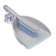 12 x Szemeteslapát gumiszegéllyel és gumisörtével ellátott kefével - YORK - BACTERIA STOP - CLEAN HOUSE
