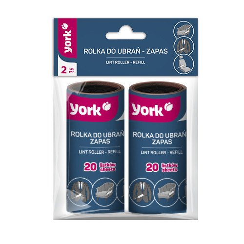 24 x Szöszeltávolító henger utántöltő 2db - YORK - WELL-KEPT WARDOBE