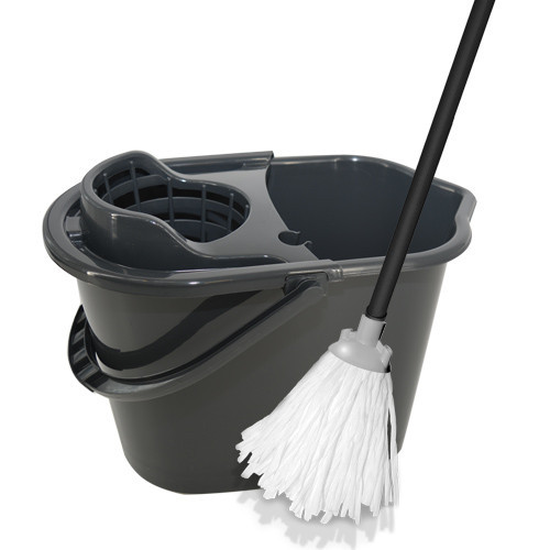30 x Felmosó szett 10 literes négyszögletes vödörrel - YORK - Clean House