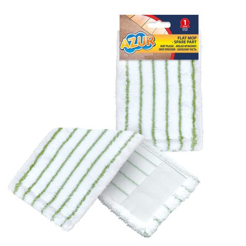 24 x Lapos felmosó mop mikroszálas tartalék párna 40,5cm x 14,5cm 1db AZUR - YORK - CLEAN HOUSE