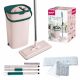 4 x Lapos mop vödörrel és kinyomóval, összecsukható nyéllel HANDY - YORK - CLEAN HOUSE