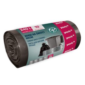   12 x Erős szemeteszsákok 240 liter / 10db STRONG - YORK - CLEAN HOUSE