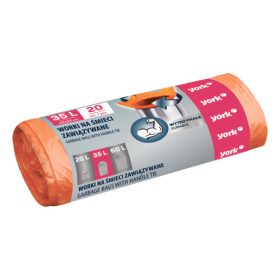   Köthető füles szemeteszsákok 35 liter / 20db - YORK - CLEAN HOUSE