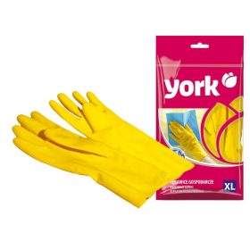   144 x Latex háztartási kesztyű  XL 1 pár - YORK - CLEAN HOUSE