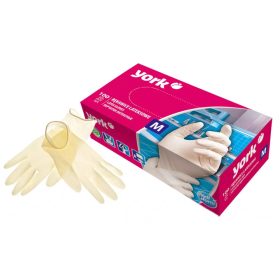 10 x Latex kesztyű  M  100db - YORK - CLEAN HOUSE