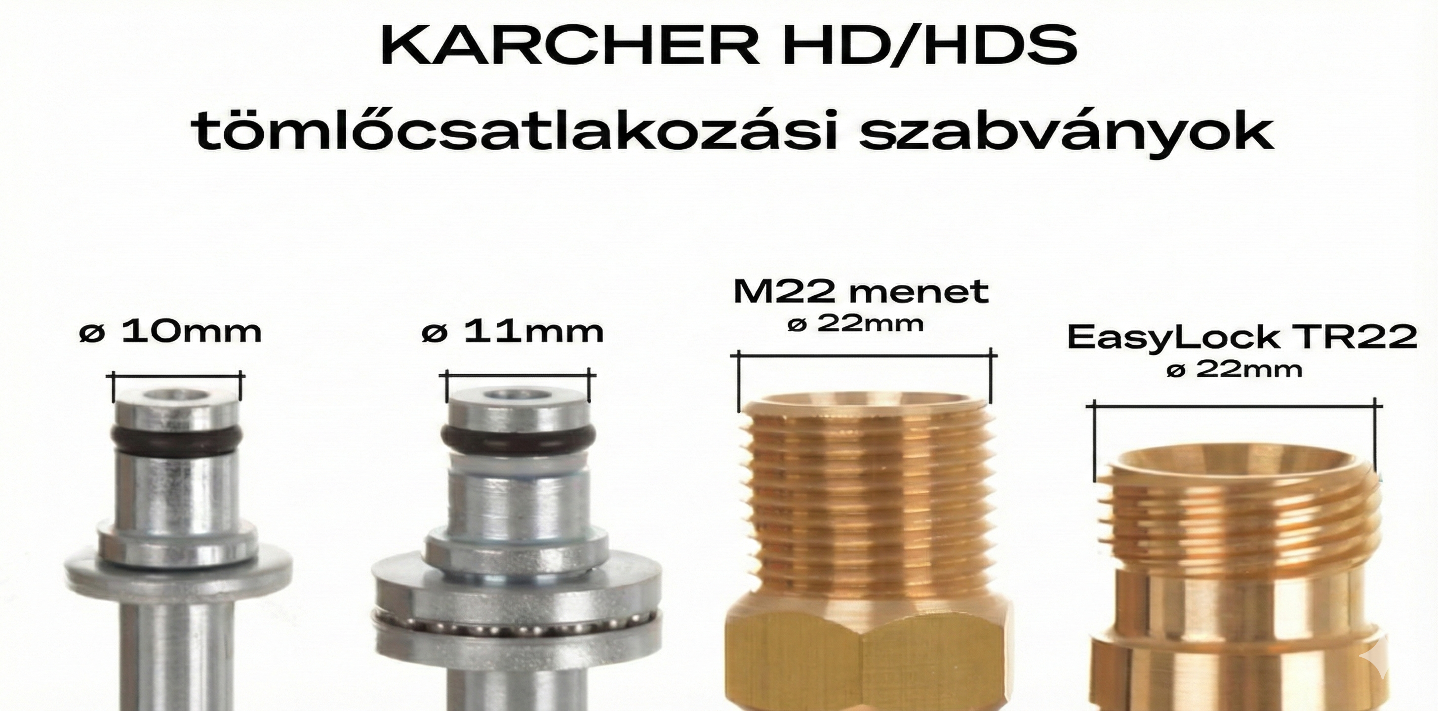 Karcher csatlakozó típusok összehasonlítása