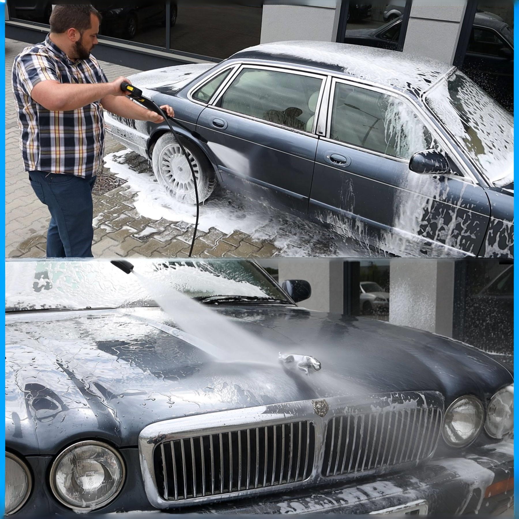 Karcher pisztoly működés közben