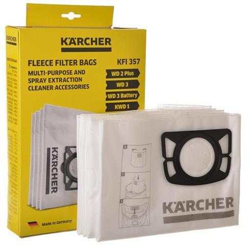 Szintetikus porzsák 4db Karcher (2.863-314.0) WD2 WD3 SE 4001 SE 4002 porszívóhoz