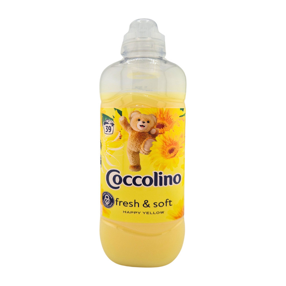 Coccolino Fresh & Soft öblítő koncentrátum Happy Yellow 975ml - 39 mosás