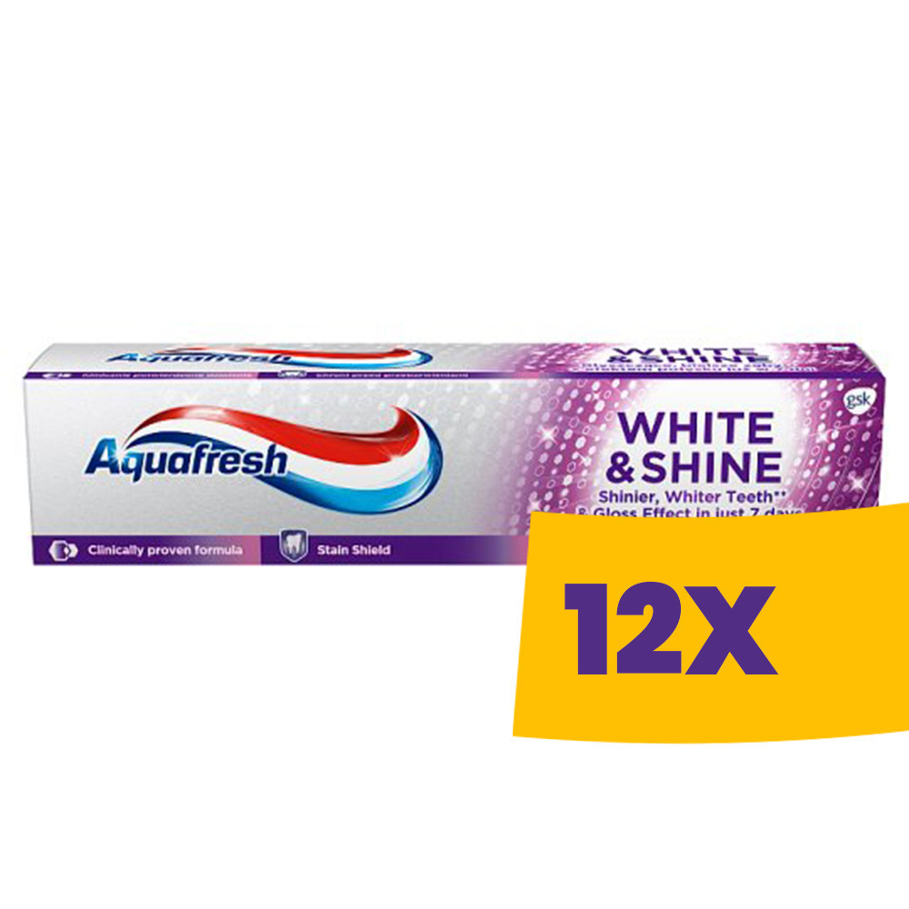 Aquafresh White&Shine fogkrém 100ml (Karton - 12 db)