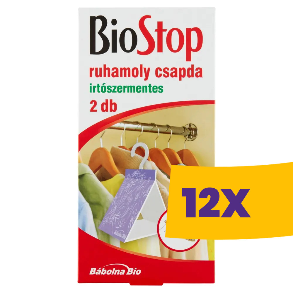 BioStop ruhamoly csapda 2db (Karton - 12 db)