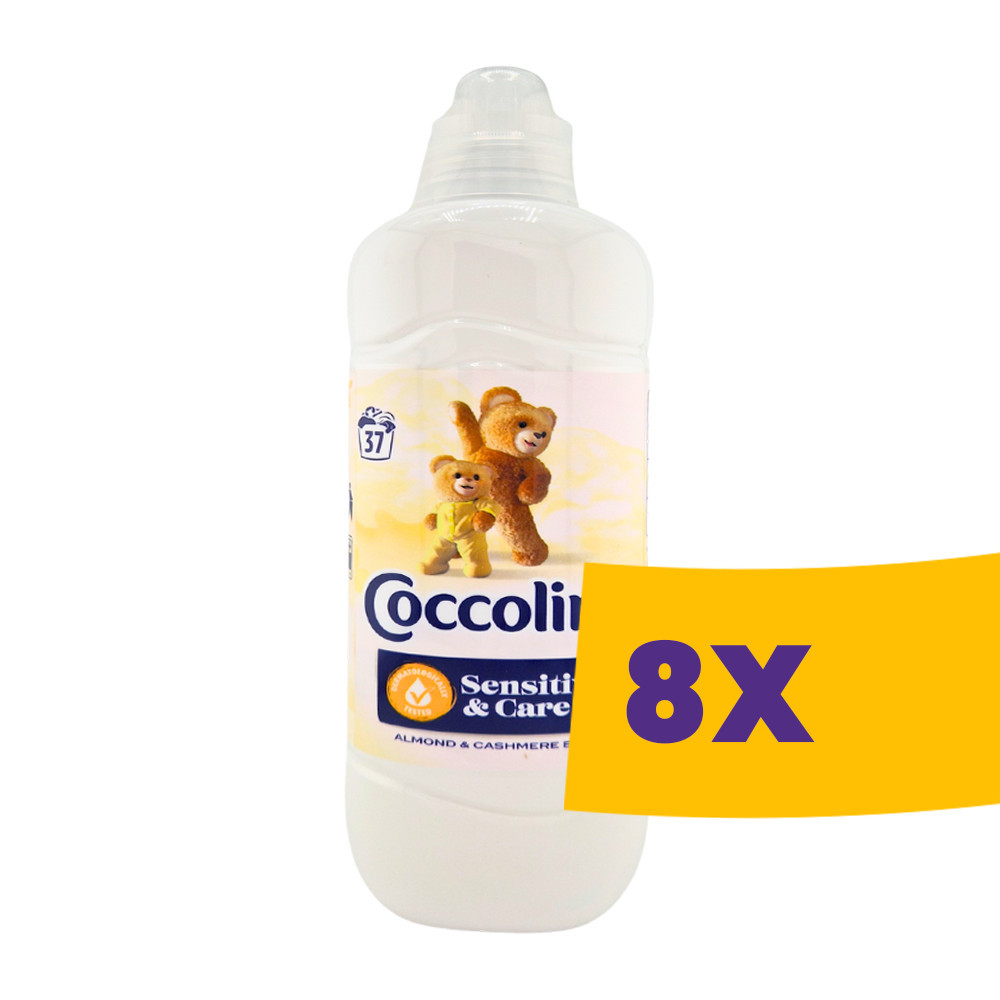 Coccolino Sensitive & Care öblítő koncentrátum Sensitive Almond 925ml - 37 mosás (Karton - 8 db)