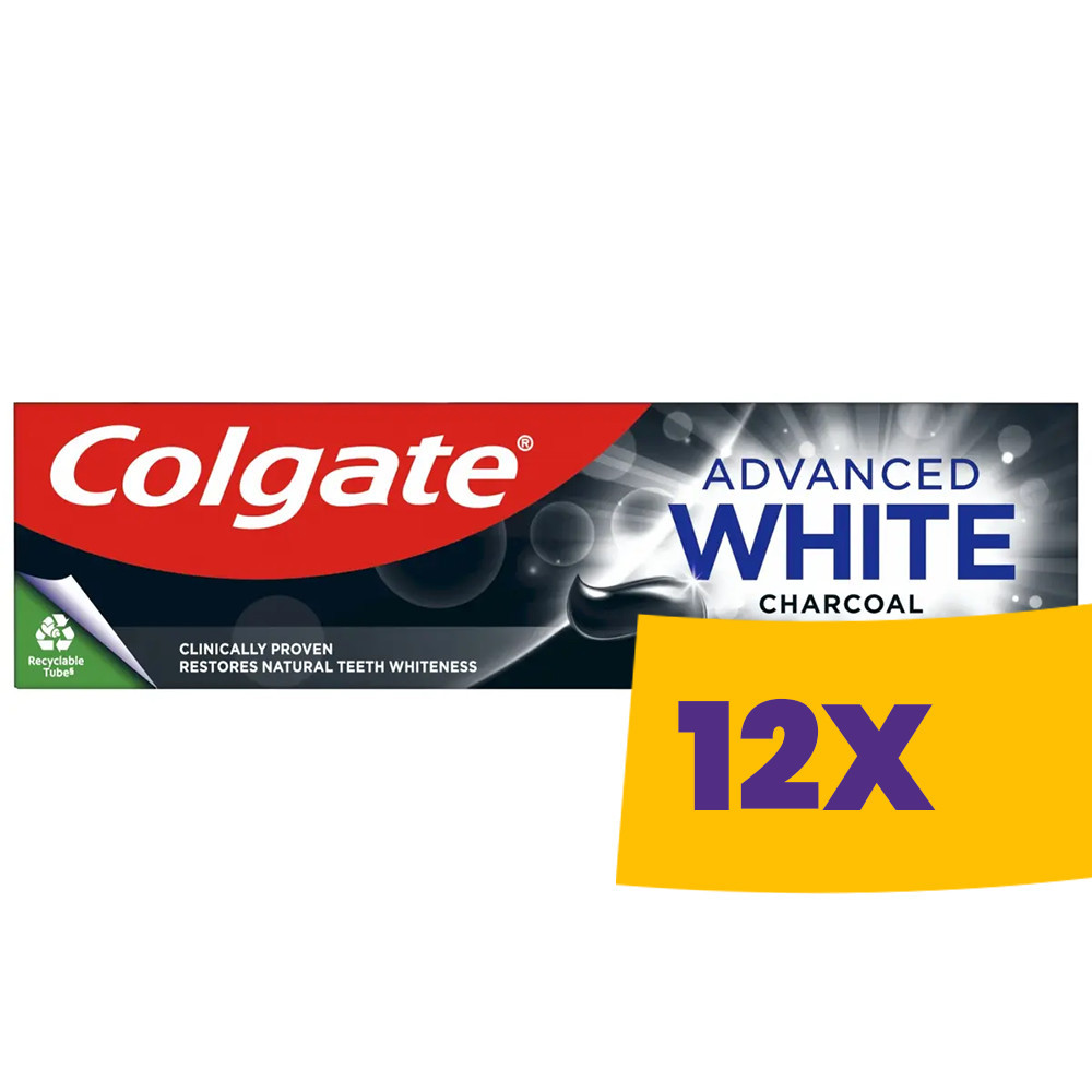 Colgate Advanced White Charcoal fogfehérítő fogkrém 75ml (Karton - 12 db)