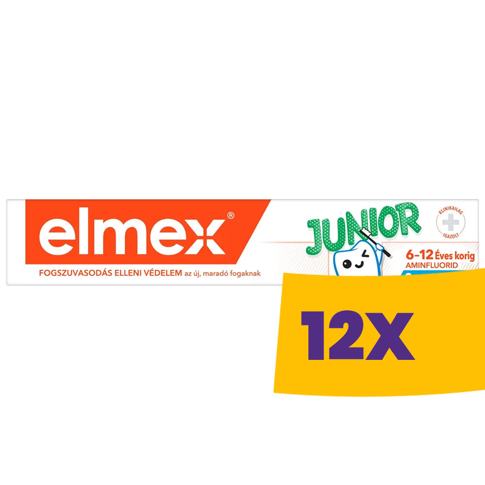 Elmex Junior gyerek fogkrém 6-12 éves korig 50ml (Karton - 12 db)