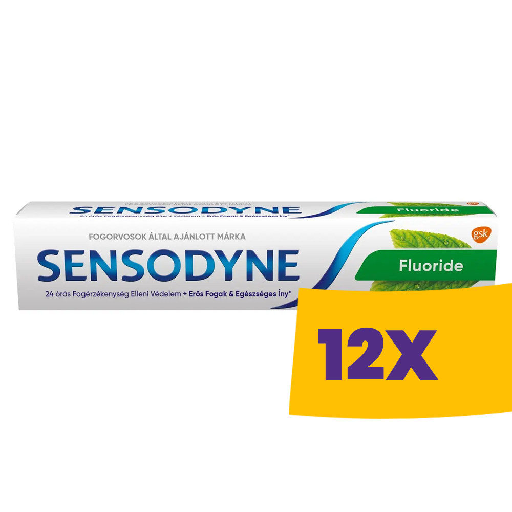 Sensodyne Fluorid fogkrém 75ml (Karton - 12 db)